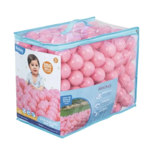 Bestway Play Balls-250 Play Balls, Light Pink