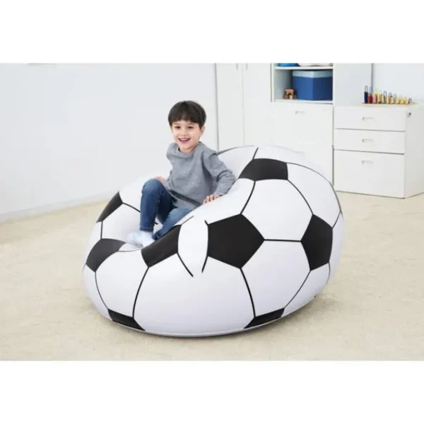 Kids Bestway Inflatable Kids Chairs | Inflatable Chairs-Beanless Soccer Ball Kids Inflatable Chair