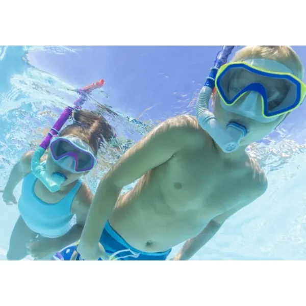 Bestway Swim Gear-® Crusader™ Youth Snorkel Set with Fins, Pink Ages 7+