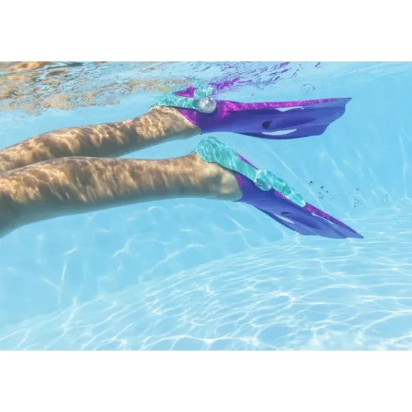 Bestway Swim Gear-® Crusader™ Youth Snorkel Set with Fins, Pink Ages 7+