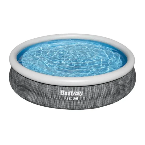 Bestway Fast Set Pools-Fast Set 12’ x 30” Round Inflatable Pool Set