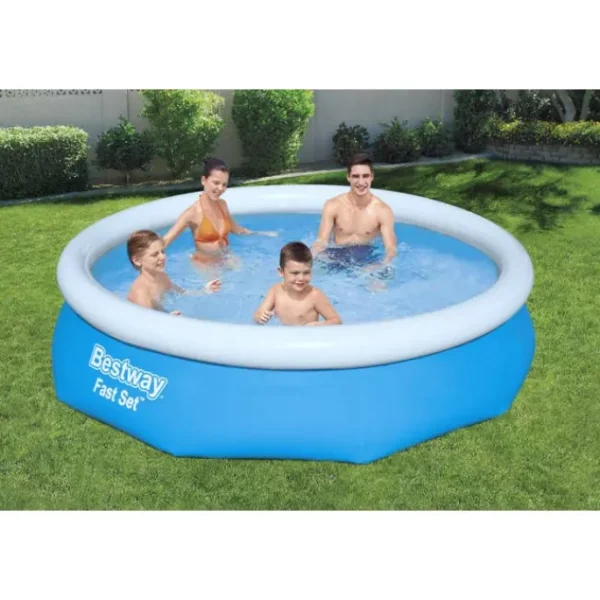 Bestway Fast Set Pools-Fast Set 10’ x 30” Round Inflatable Pool Set