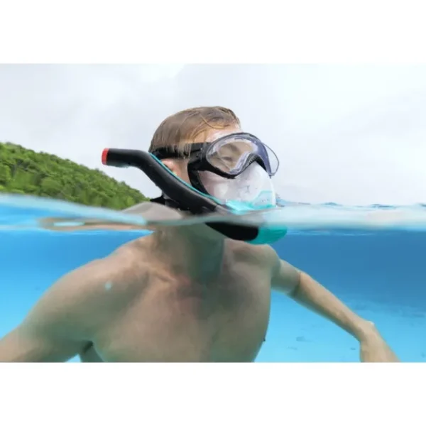 Bestway Swim Gear-Flowtech Multicolor Full-Face Snorkel Mask S/M