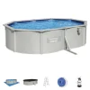Bestway Hydrium Pools-Hydrium 16’5” x 12’ x 48” Steel Wall Above Ground Pool Set