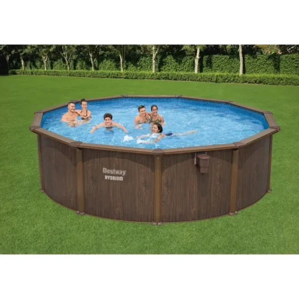 Bestway Hydrium Pools-Hydrium Steel Wall Above Ground Pool Set Round 16' x 52"
