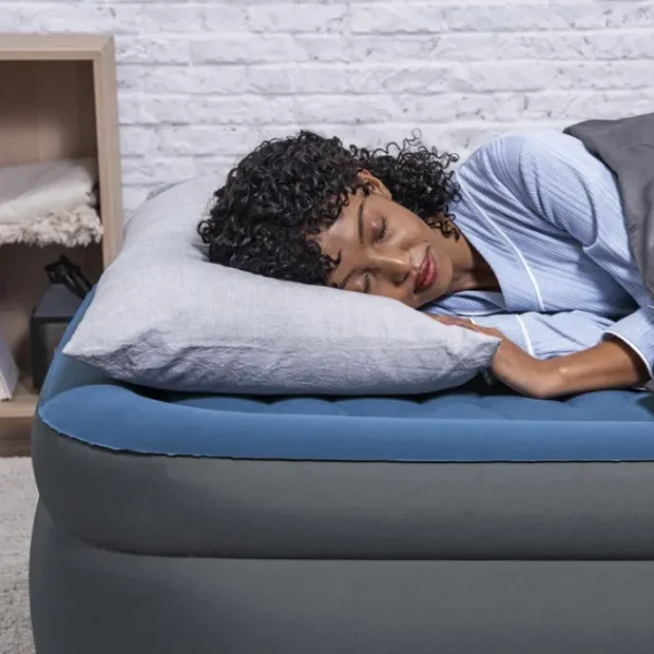 Bestway Indoor Air Mattresses-Tough Guard Air Mattress Twin 18" with Built-in AC Pump