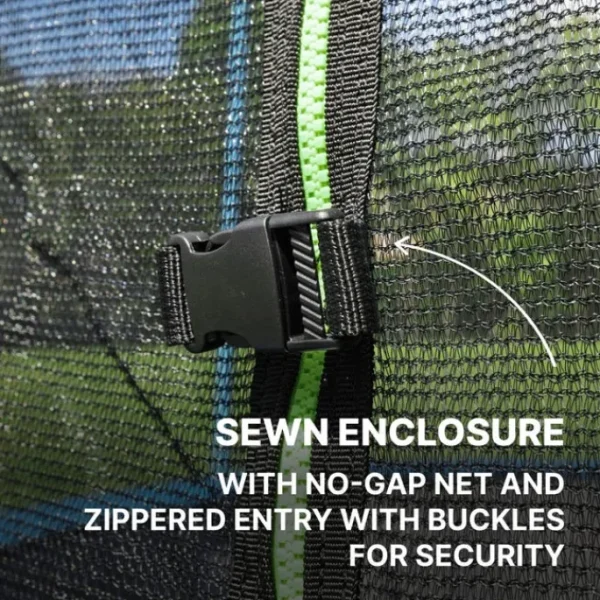 Bestway Trampolines-Xtreme Air 12 ft Outdoor Trampoline for Kids & Adults, No-Gap Enclosure, Foam-Padded Poles