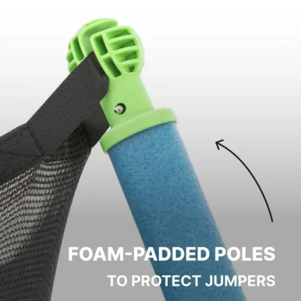 Bestway Trampolines-Xtreme Air 12 ft Outdoor Trampoline for Kids & Adults, No-Gap Enclosure, Foam-Padded Poles