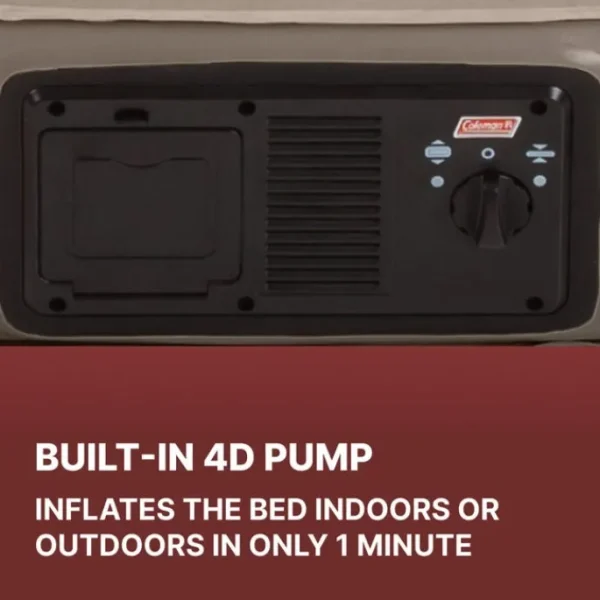 Bestway Outdoor Air Mattresses | Indoor Air Mattresses-Coleman QuickBed Elite Extra-High Twin Air Mattress with Built-In 4D Pump