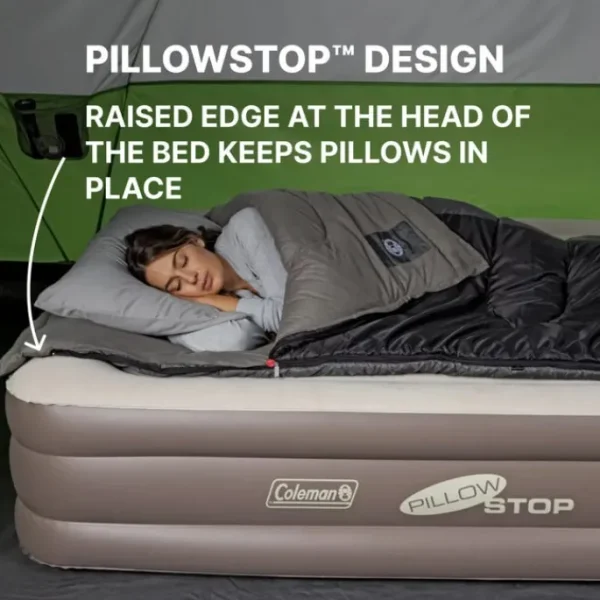 Bestway Indoor Air Mattresses | Outdoor Air Mattresses-Coleman SupportRest 18" Queen Double-High Air Mattress with 120V Rechargeable Pump