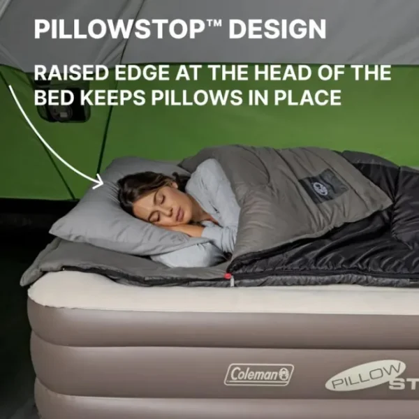 Bestway Outdoor Air Mattresses | Indoor Air Mattresses-Coleman SupportRest 18" Twin Double-High Air Mattress with 120V Rechargeable Pump