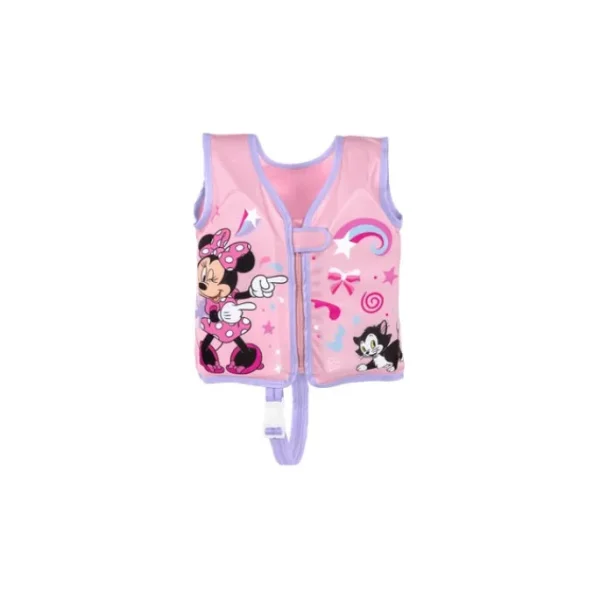 Bestway Swim Trainers-Disney Junior Minnie Mouse Pink Fabric Child Swim Vest, Medium to Large