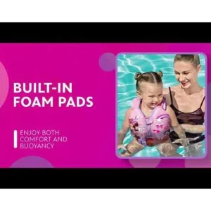 Bestway Swim Trainers-Disney Junior Minnie Mouse Pink Fabric Child Swim Vest, Small to Medium