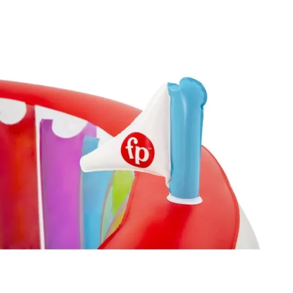 Bestway Bounce Houses-Fisher-Price Bouncetopia Multi-Color Child PVC Bouncer with Built-in Pump