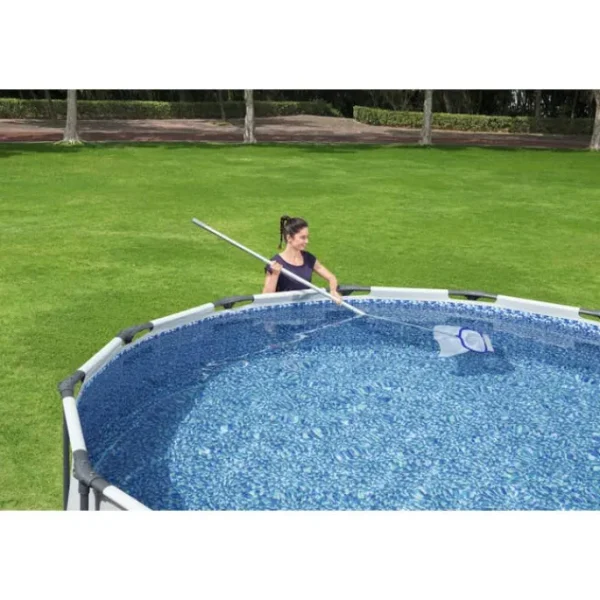 Bestway Pool Maintenance Tools-Flowclear AquaRake Deluxe Aluminum Pool Leaf Skimmer