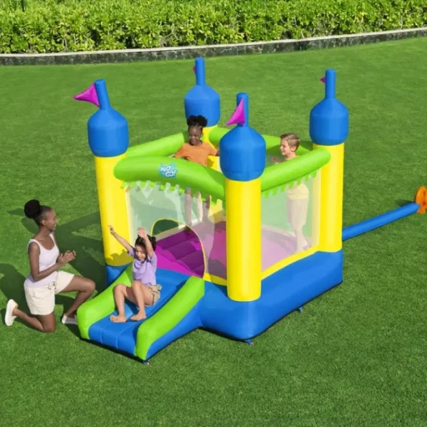 Bestway Bounce Houses | Bounce Houses-H2OGO!® Castletopia Kids Outdoor Inflatable Mega Bouncer 6'10", 3 Years and up
