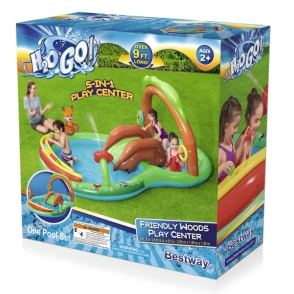 Bestway Play Centers-H2OGO! Friendly Woods Inflatable Play Pool Center