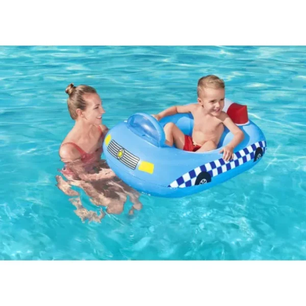 Bestway Pool Floats | Kiddie Floats-H2OGO! Funspeakers Police Car Baby Boat Float