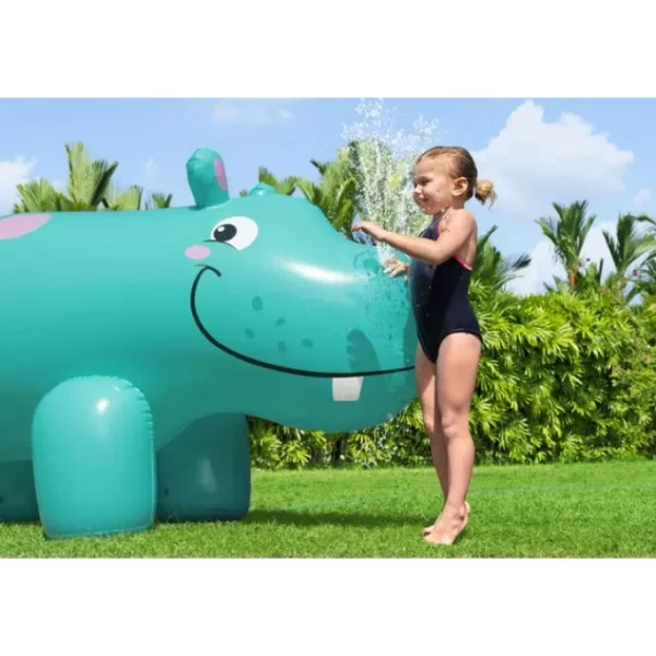 Bestway Sprinklers-H2OGO! Jumbo Hippo Kids Inflatable Sprinkler