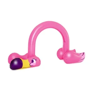 Bestway Sprinklers-H2OGO! Jumbo Pink Flamingo Inflatable Child Stationary Sprinkler Arch