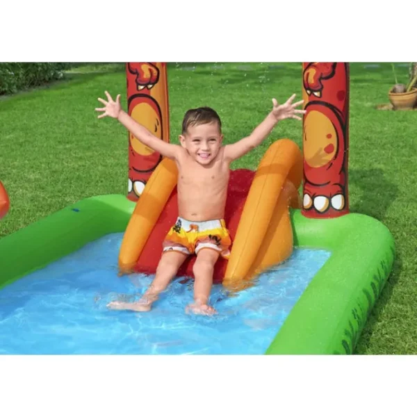 Bestway Play Centers-H2OGO! Jurassic Splash Kids Inflatable Water Play Center and Pool 7'11" x 55" x 54"