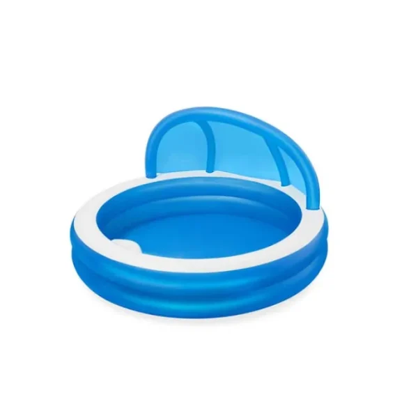 hogo_quot_x_quot_summer_d_0.webp Bestway Kiddie Pools-H2OGO! 7'11" x 55" Summer Days Inflatable Round Kiddie Pool with UV Careful Sunshade