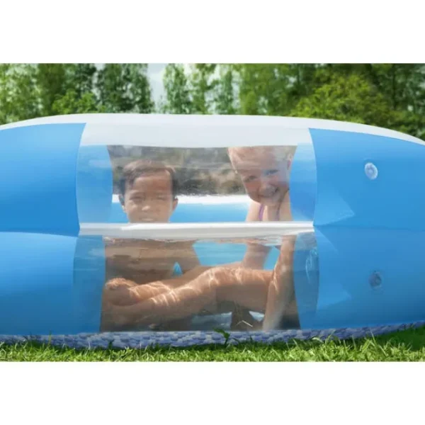 Bestway Kiddie Pools | Family Pools-H2OGO! Splashview 8' Inflatable Family Pool With See-Through Window