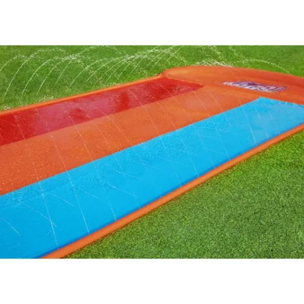 hogo_triple_water_slide_w_5.webp Bestway Water Slides-H2OGO! Triple Water Slide with Tsunami Splash Ramp 16'