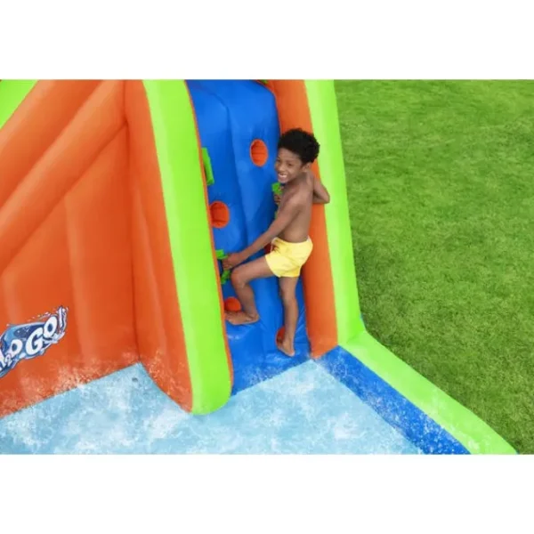 hogo_turbo_splash_water_z_12.webp Bestway Mega Water Parks-H2OGO! Turbo Splash Water Zone Child Inflatable Water Park, 12' 10" Long