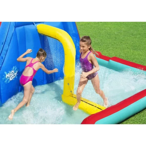Bestway Mega Water Parks-H2OGO! Waterfall Waves Kids Inflatable Water Park 8’10”