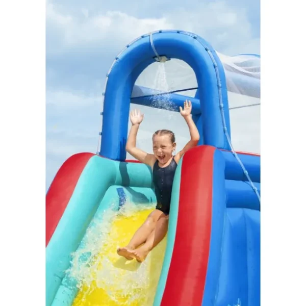 Bestway Mega Water Parks-H2OGO! Waterfall Waves Kids Inflatable Water Park 8’10”