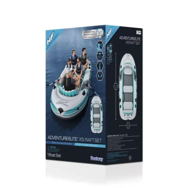 Bestway Rafts-Hydro-Force Adventure Elite X5 Inflatable Raft Set 11'11"