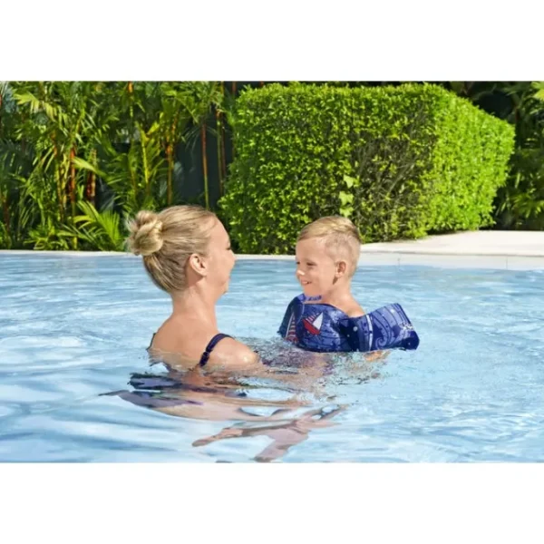 Bestway Puddle Jumper Life Jackets-Puddle Jumper Deluxe Fabric Kids Swim Vest with Armbands