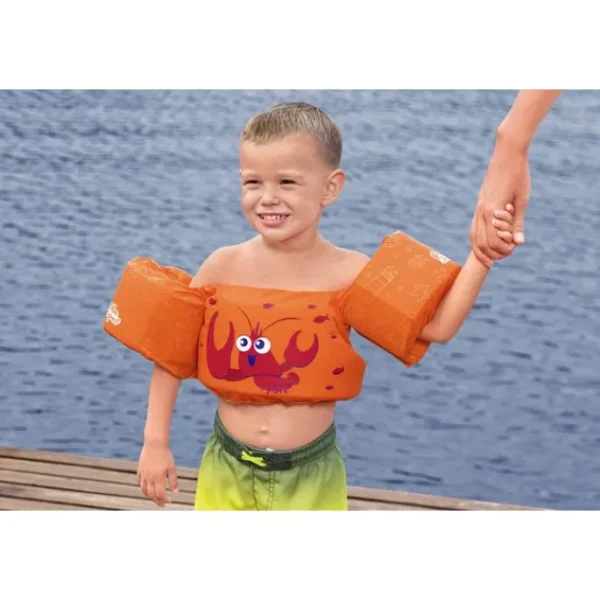 Bestway Puddle Jumper Life Jackets-Puddle Jumper Fabric Kids Swim Vest with Armbands