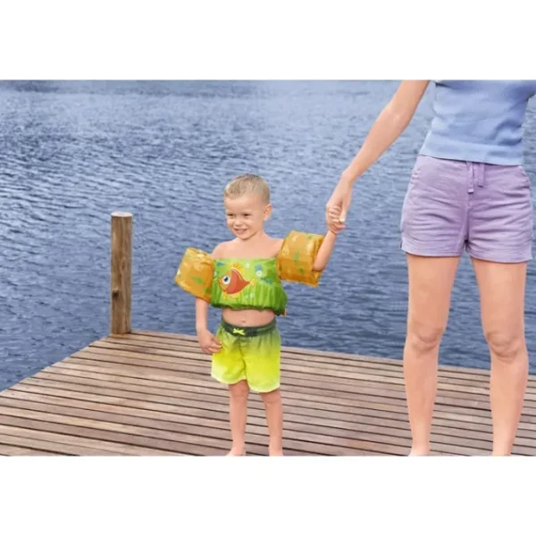 Bestway Puddle Jumper Life Jackets-Puddle Jumper Fabric Kids Deluxe Swim Vest with Armbands
