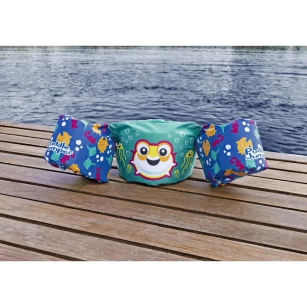 Bestway Puddle Jumper Life Jackets-Puddle Jumper Fabric Kids Deluxe Swim Vest with Armbands