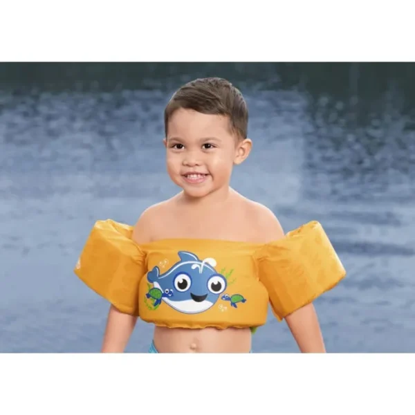 Bestway Puddle Jumper Life Jackets-Puddle Jumper Fabric Kids Swim Vest with Armbands