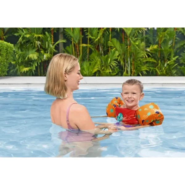 Bestway Puddle Jumper Life Jackets-Puddle Jumper Fabric Kids Deluxe Swim Vest with Armbands