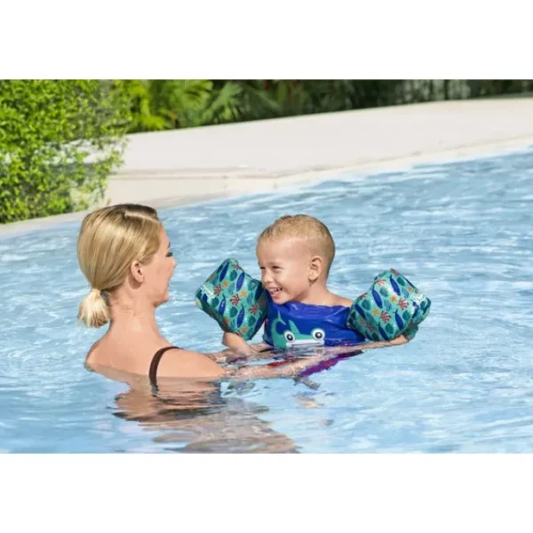 Bestway Puddle Jumper Life Jackets-Puddle Jumper Fabric Kids Deluxe Swim Vest with Armbands