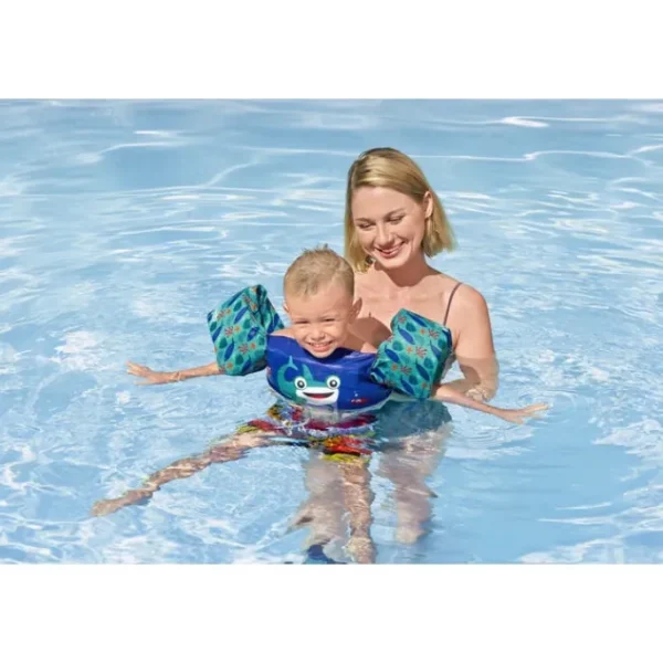 Bestway Puddle Jumper Life Jackets-Puddle Jumper Fabric Kids Deluxe Swim Vest with Armbands