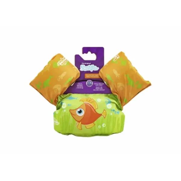Bestway Puddle Jumper Life Jackets-Puddle Jumper Fabric Kids Deluxe Swim Vest with Armbands
