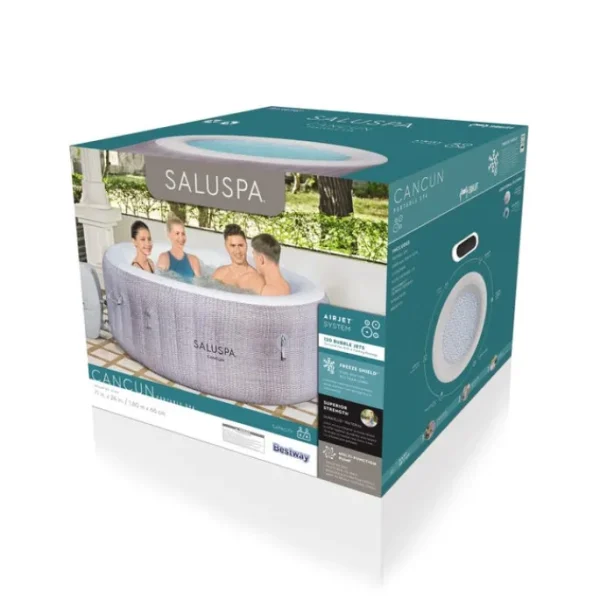Bestway Energysense-SaluSpa Cancun EnergySense AirJet Inflatable Hot Tub Spa 2-4 person