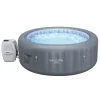 Bestway Airjet-SaluSpa Corsica Energy-Saving Smart AirJet Inflatable Hot Tub 4-6 person, Light Gray