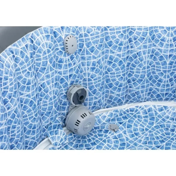 Bestway Airjet-SaluSpa Corsica Energy-Saving Smart AirJet Inflatable Hot Tub 4-6 person, Light Gray