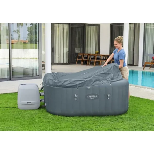 Bestway Hydrojet Pro | Hydrojet-SaluSpa Hawaii HydroJet Pro Inflatable Hot Tub with App Control 4-6 person