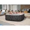 Bestway Energysense | Airjet-SaluSpa Hermosa Energy-Efficient Smart AirJet Inflatable Hot Tub with App Control 5-7 person, Black Marble