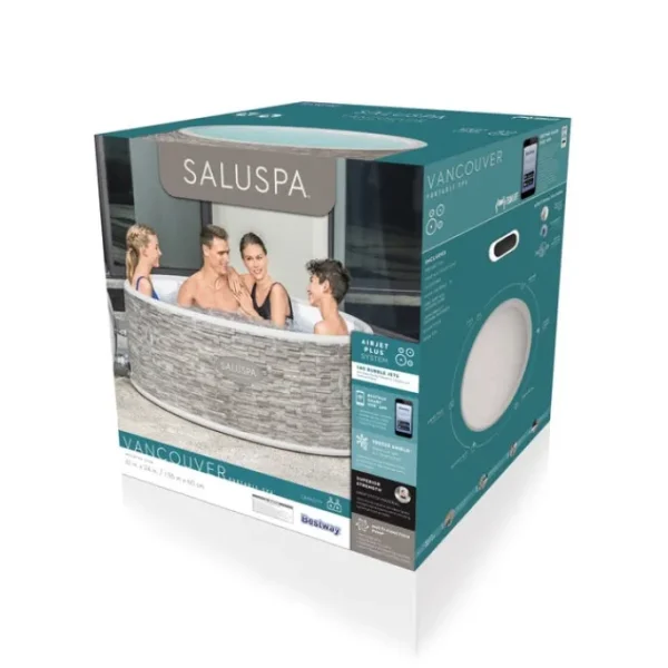 Bestway Airjet Plus | Airjet-SaluSpa Vancouver AirJet Plus Inflatable Hot Tub with App Control 3-5 person