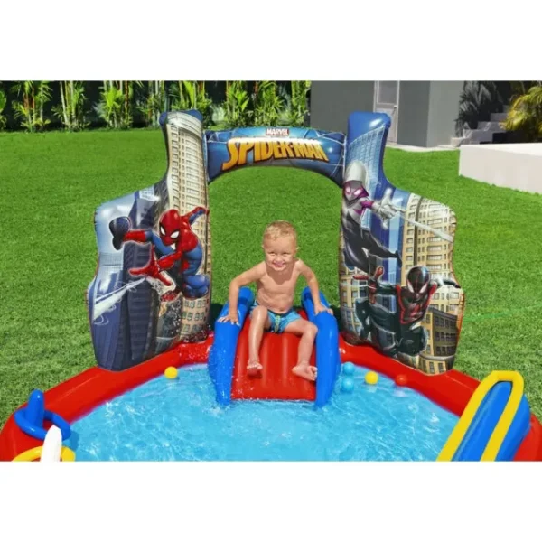 Bestway Play Centers-Spider-Man Inflatable Kids Water Play Center