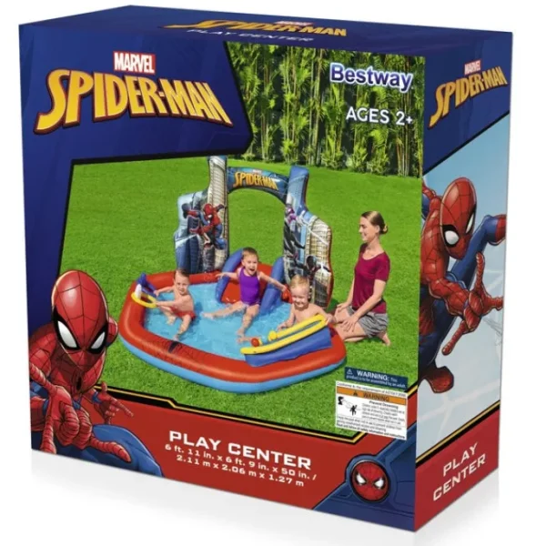 Bestway Play Centers-Spider-Man Inflatable Kids Water Play Center