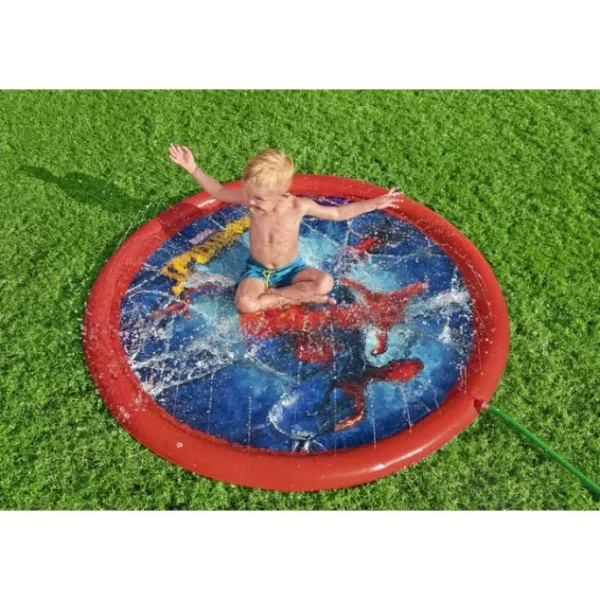 spiderman_quot_child_lawn_1.webp Bestway Sprinklers-Spider-Man 65" Child Lawn Sprinkler Splash Pad, Ages 2+